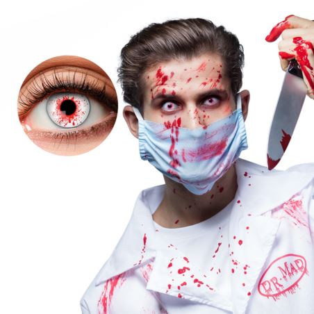 Soczewki w kolorze czerwono-białym Krew