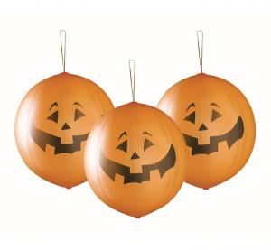Balony Premium "Dynie na Halloween", piłki z gumką Balony Premium "Dynie na Halloween", piłki z gumką