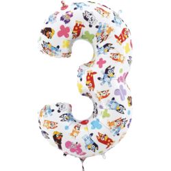 Balon foliowy Grabo 26'', Bluey cyfra 3