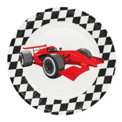 Talerzyki papierowe Racing, 23 cm, 8 szt.
