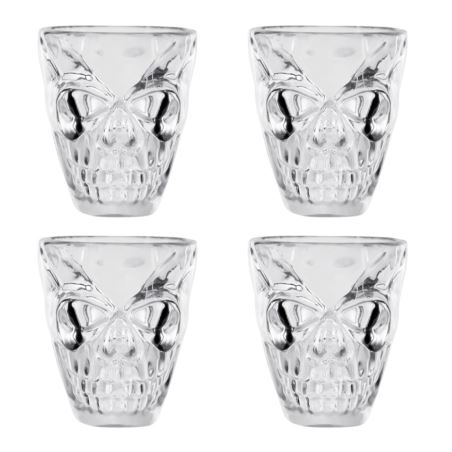 Kieliszki do shotów Czaszka, 50 ml, 4 szt.