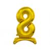 Balon foliowy B&C Cyfra stojąca 8, złota, 74 cm