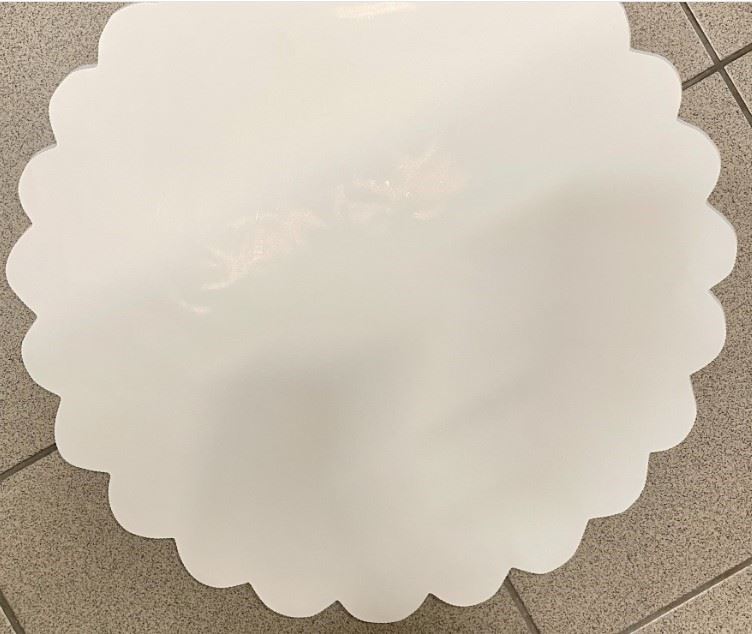 Serweta - Kryza 40 cm. biała Opakowania 50 szt.