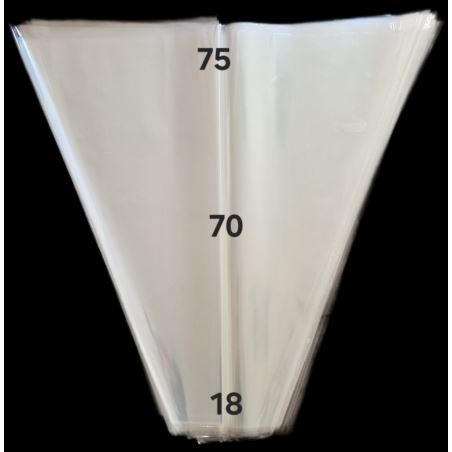 Folia do kwiatów gruba 70x75x18  100 szt.