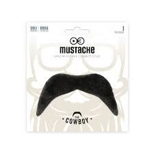 Sztuczne wąsy Kowboj czarne