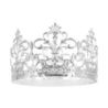 Dekoracja na tort Korona srebrna 10 cm