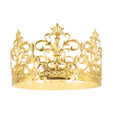 Dekoracja na tort Korona złota 10 cm