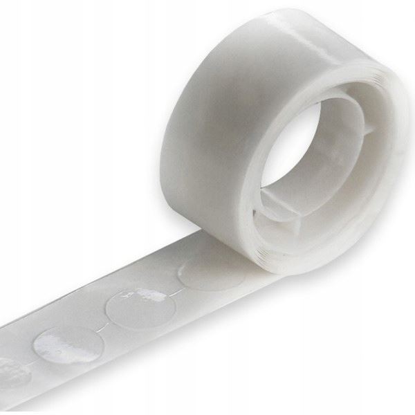 Dwustronne kropki klejowe na rolce, 100 szt.