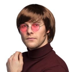 Peruka Męska Brązowa John Lennon