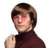 Peruka Męska Brązowa John Lennon