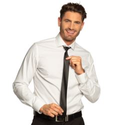 Krawat dla dorosłych, czarny, 50 cm