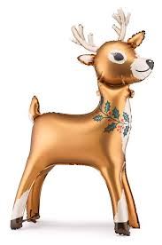 Stojący balon foliowy Renifer, 65 x 105 cm