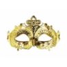 Maska karnawałowa, 17x9 cm, ciemny złoty
