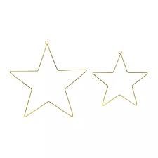 Metalowe zawieszki dekoracyjne Gwiazdy