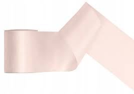 Tasiemka satynowa, złamana biel, 100mm/25m