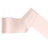 Tasiemka satynowa, złamana biel, 100mm/25m