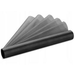 Organza Gładka, czarny, 0,36 x 9m