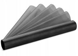 Organza Gładka, czarny, 0,36 x 9m