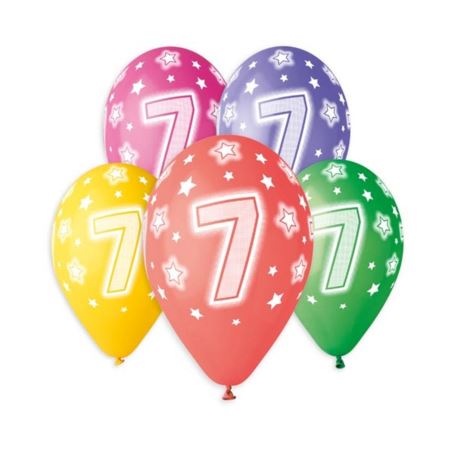 Balony Premium Hel z nadr 7, 13 cali/ 5 szt.