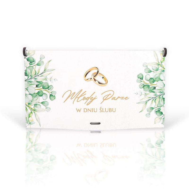 Pudełko mini drewno Ślub
