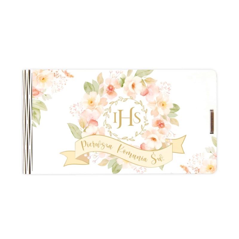 Pudełko drewniane z okazji I Komunii Św.