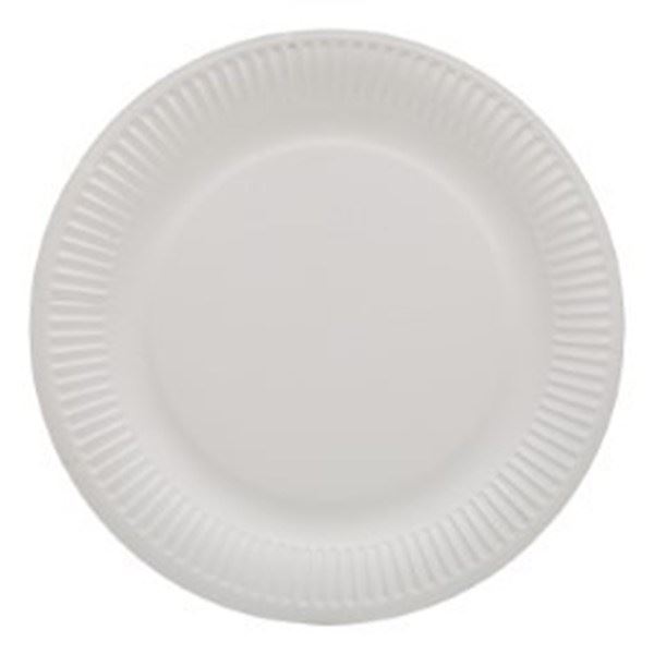 Talerze papierowe 23cm białe 100 sztuk