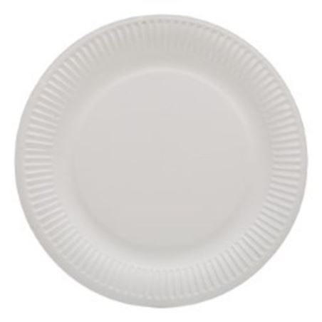 Talerze papierowe 23cm białe 100 sztuk