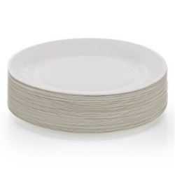 Talerze papierowe 23cm białe 100 sztuk