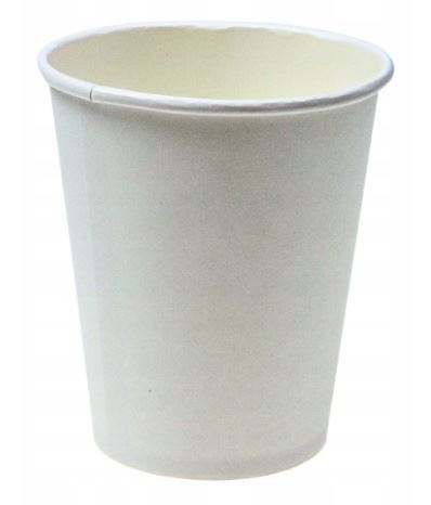 Kubki papierowe 180ml białe 70 sztuk