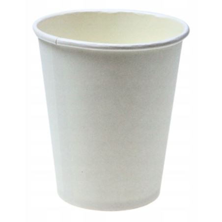 Kubki papierowe 180ml białe 70 sztuk