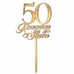 Topper na tort 50 Rocznica Ślubu - 15