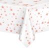 Obrus w gwiazdki rose gold 137x274cm