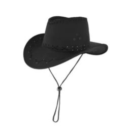 Kapelusz kowbojski zamszowy czarny