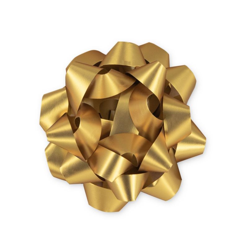 Kokarda prezentowa matowa złota 4 cale 1 szt.