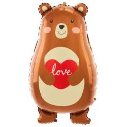 Balon foliowy Miś z sercem Love 48x79cm