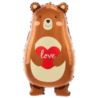 Balon foliowy Miś z sercem Love 48x79cm