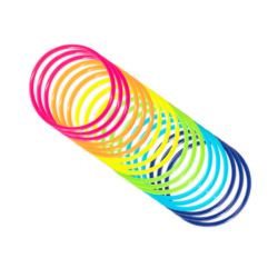 Bransoletki multikolor neonowe Disco lata 80-te