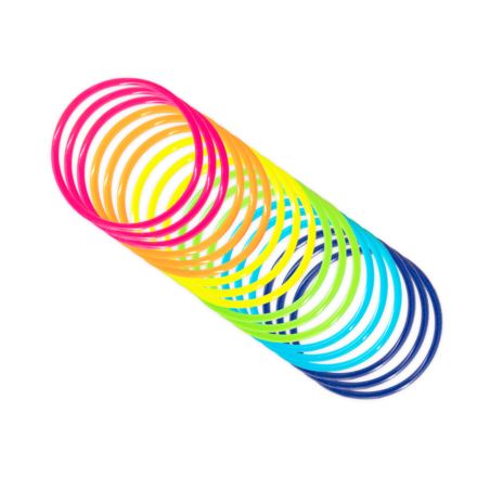 Bransoletki multikolor neonowe Disco lata 80-te