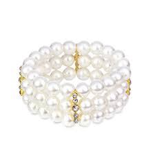 Bransoletka z perłami i cyrkoniami