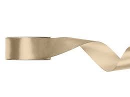 Tasiemka satynowa, zimny złoty, 38mm/25m