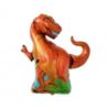 Balon foliowy Dinozaur T-rex, pomarańczowy, 66x59c