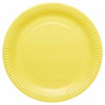 Talerzyki papierowe żółte 23cm