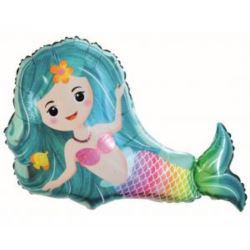 Balon foliowy Syrenka, 66 cm