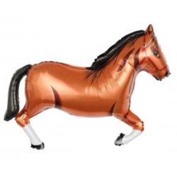 Balon foliowy Koń brązowy, 86x57cm
