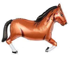 Balon foliowy Koń brązowy, 86x57cm