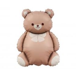 Balon foliowy Miś z kokardką, 65x47cm