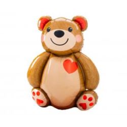 Balon foliowy Miś z serduszkiem, 48x65cm