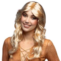 Peruka Długa Blond Fale Disco