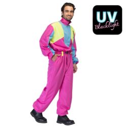 Różowy kombinezon narciarski męski Uv