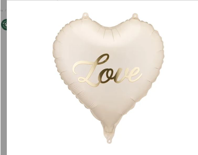 Balon foliowy serce Love, 45 cm